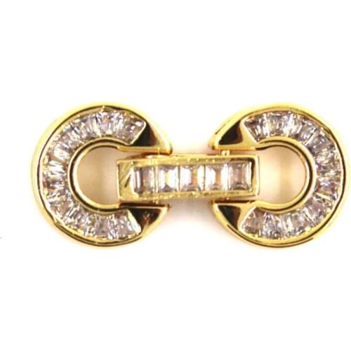 Copper Connection Gold Plated Clasps Accessories DIY Jewelry Making Findings For Handmade Woman Pearl Necklace Bracelet Gifts