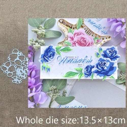 XLDesign Craft Metal Cutting Dies stencil mold Radiant Roses decoration scrapbook Album Paper Card Craft Embossing die cuts