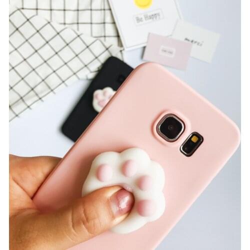 Cute 3D Silicon Squishy Cat Paw Soft Phone Case For X XR XS MAX Black Pink For iPhone 12 11 Pro 8 7 6S Plus TPU case Cute Covers