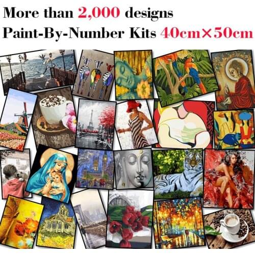 Mileelife Paintting By Numbers for Kids Adults DIY Beginner Oil Painting Kit Home Decoration