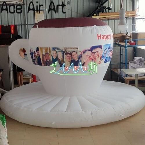 Inflatable advertising beautiful coffee cup model