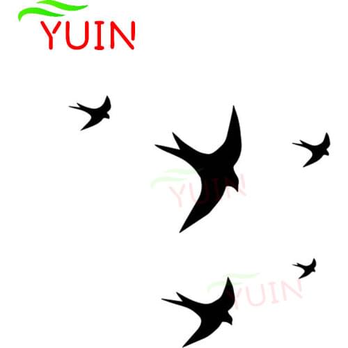 Swallow Flying Decoration Creative Car Decals Fashion Body Decoration PVC Waterproof Sunscreen Stickers Can Be Customized Color
