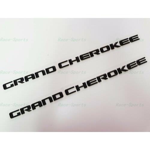NEW 2PCS Kits for GRAND CHEROKEE 3D Letters Emblems Nameplate Jepe Badge
