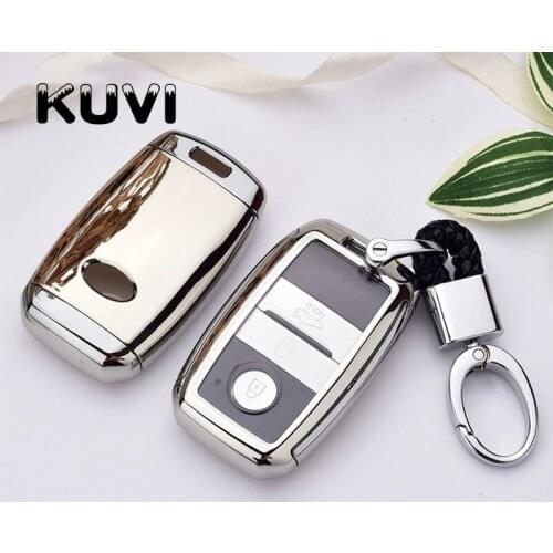 New Tpu Car Key Case Cover Keyless Fob Shell Skin For Kia K3 K3S K4 K5 KX3 KX5 Sportage R Sorento Carens Carnival Shuma Keychain