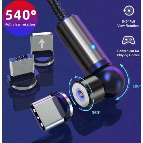 New upgrade Magnetic Charge Cable USB Type C Cable 2.4A Magnetic Charging Micro USB Cable For iPhone 11Max XiaoMi Samsung Huawei