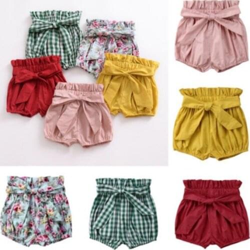 Baby Kids Solid Shorts Cute Newborn Infant Shorts Baby Kids Girl Short Pants Bottoms Bloomers Panties 0-6 Years