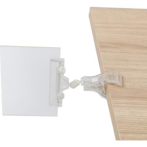 Plastic Pvc Shelf Data Frame Merchandise Price Talker Sign Display Label Card Holder Sleeve on Store Rack