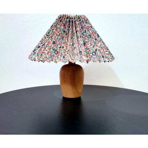 Korea Ins Style Wood Mushroom Table Lamp Murano Style Striped Table Lamp, Study, Bedside Living Room Reading Light For Girls