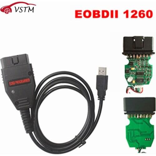 EOBD2 Programmer Galletto 1260 OBD/OBDII ECU Flasher OBDII Compatible Green PCB FTDI FT232RL Read&Write ECU Chip Tuning Tool