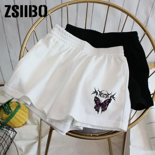 Shorts Women Thin Fitness Casual High Waist Fashion Biker Shorts Summer Slim Knee-Length Bottoms Black Cycling shorts female