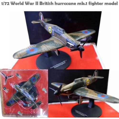 Special Offer 1/72 World War II British hurrccane mk.1 fighter model Alloy collection model