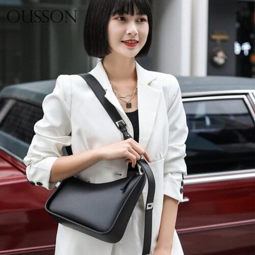 OUSSON 2021 New Design Leather Small Square Underarm Bag Fashion Crossbody Bag Multifunctional Shoulder Bag For Women