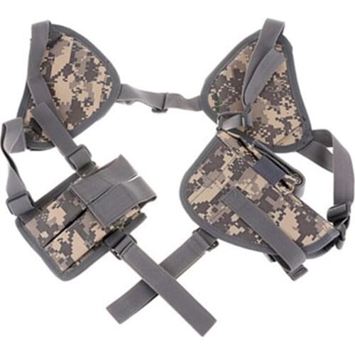 Field tactics quick pull holster bullet bag invisible double shoulder strap underarm accessory bag gun