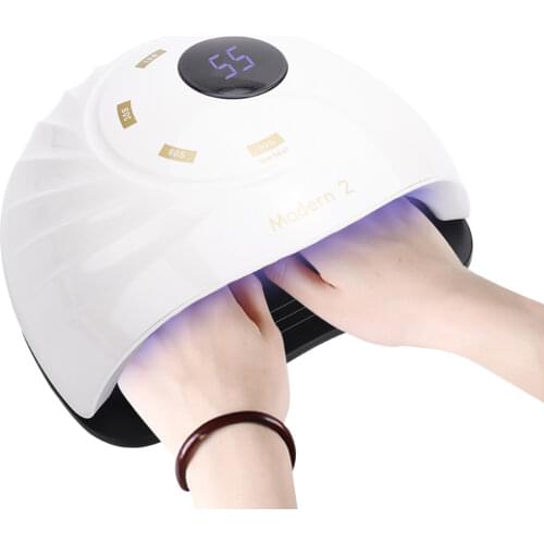 45LEDs Nail Dryer UV Nail Lamp Gel Lacquer Dryer Curing Light Sun UV Manicure Lamps with Fan Auto Sensor Mini Manicure Tools