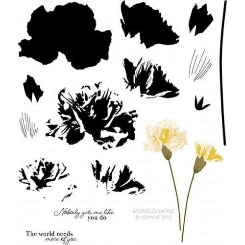 Tulip Flower Garden Cutting Dies and Stamps Scrapbook Diary Decoration Stencil Embossing Template DIY Greeting Card Make Albums