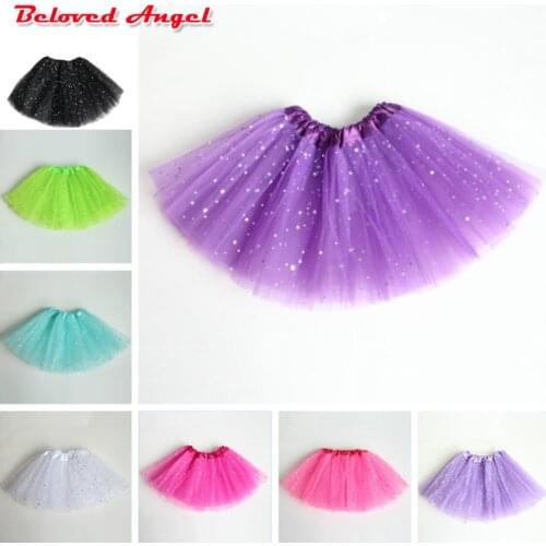 Girls tutu skirts baby ballerina skirt children fluffy tulle skirt kids dance ballet skirt for girl casual Candy colors 2-8years