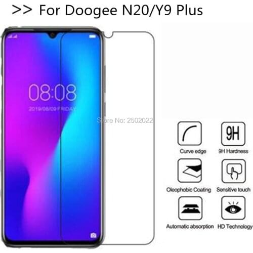 For Doogee Y9 plus Tempered Glass Case 9H Smartphone Screen Protector For Doogee N20 6.1" Glass Cover Film,Easy To Install