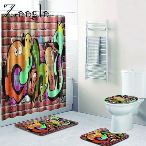 Zeegle 4Pcs Bath Mats Set Anti Slip Bathroom Carpet Washable Toilet Rugs Non Slip Bath Rug Microfiber Door Mat Washing Machine