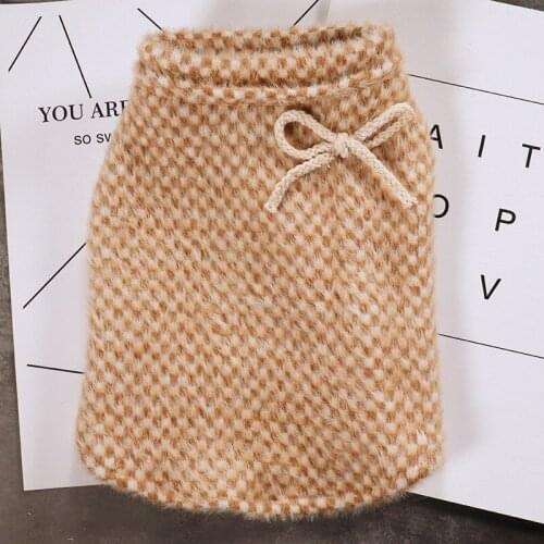 Winter Dog Vest Coat Jacket Outfit Cat Yorkie Puppy Clothing Warm Pet Costume Poodle Pomeranian Schnauzer Pug Clothes Dropship