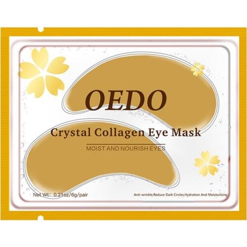 1 Pair Crystal Collagen Eye Mask Anti-Aging Dark Circles Acne Moisturizing Beauty Patches for Anti-Puffiness Eye Skin Care