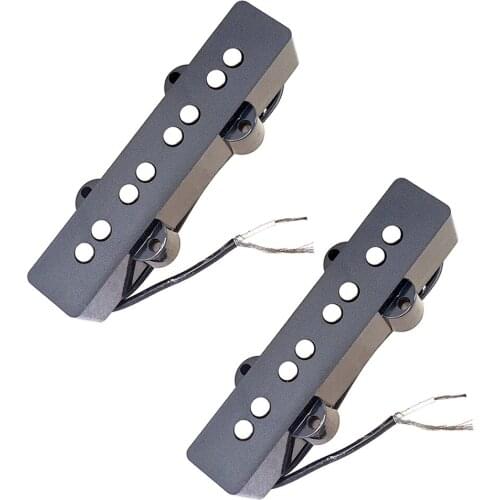 1 Pair Open Style Neck Bridge Pickups for 4 String JB Replacement
