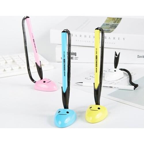 12 Baoke Desk Pen TB897 Fixed Signature Pen 0.5mm Bar Pen Creative Cute Gel Pen Sticky Desk Pen Smile