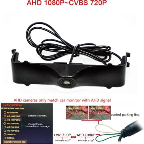 180deg CCd AHD night vision car parking front camera for Audi A6L 2016 2017 2018 front view grille camera waterproof wide angle