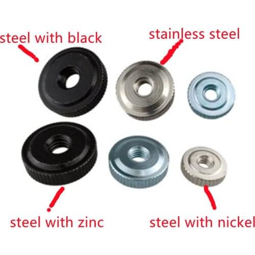 10Pcs DIN467 GB807 M2 M2.5 M3 M4 M5 M6 Small step Handle Nuts Knurled Thumb Nuts