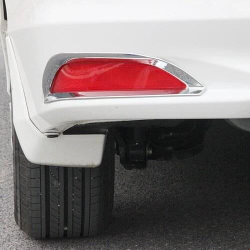 2014 2015 2016 Accessories Car Rear Fog Lampshade Sticker Cover ABS Chrome for Honda City Sedan Trim Chromium Styling