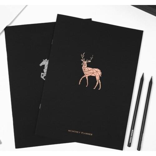 2021 Planner Notebook Journals Organizer 365 Days Plan Note Book Weekly Monthly Schedule Notepad Stationery School Supplies