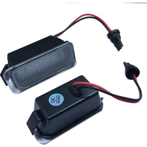 2X LED Number License Plate Light For Ford FOCUS MK II FIESTA MK VII MONDEO MK IV KUGA S-MAX 2008-2019