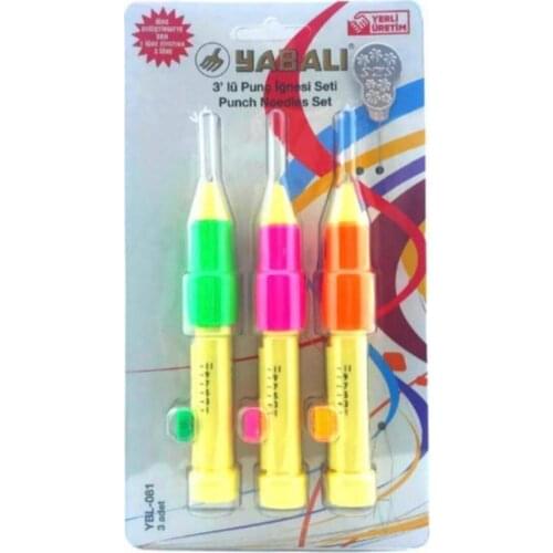 3'lü Punch Needle Set