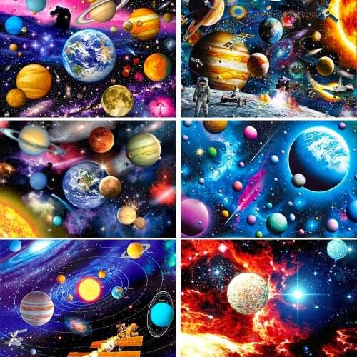 5D Diamond Painting Universe Space Full Square/Round Rhinestones Diamond Embroidery Landscape picture Mosaic Cross stitch Gift