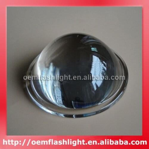 60mm Optical Glass LED Lamp Lens - 1pc