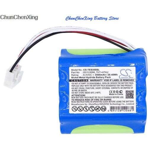 Cameron Sino 3500mAh Battery 0515 0098, 7HT-4/FAU for Testo 350, 350 Plus, 350-S, 350-XL Flue Gas Analyser