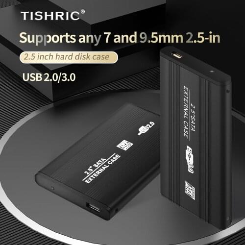 TISHRIC HDD Case 2.5 Inch SATA To USB 3.0 Case For Hard Drive Box Hdd Enclosure Hard Disk Case Support Hot Plug For Windows Mac