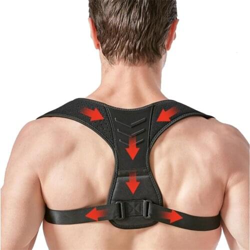 Breathable Unisex Polyester Posture Corrector Back Support Shoulder Back Brace Posture Correction Spine Corrector