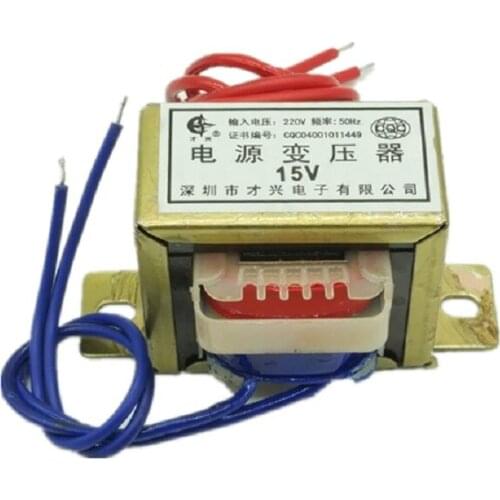 EI48 copper power transformer 8W/VA 220V to 6V/9V/12V/15V/18V/24V/30V single and double Input voltage 220V