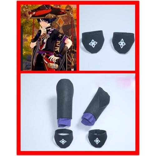 Genshin Impact Scaramouche Balladeer Cosplay Arm Armor Wristband Armguard Halloween Costume Prop