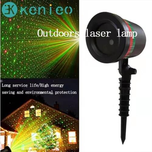 Kenieo Outdoor Fairy Sky Star Laser Projector Stage Spotlight Showers Garden Lawn Stage Light Landscape DJ Disco Decorative