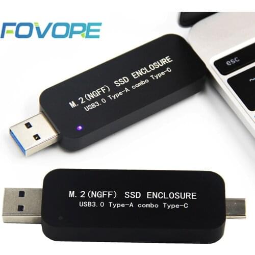 M.2 SSD/Harddisk/HDD Enclosure USB 3.0 Type C Hard Disk Enclosure External Hard Drive Enclosure Case for 2230 2242 SSD M2