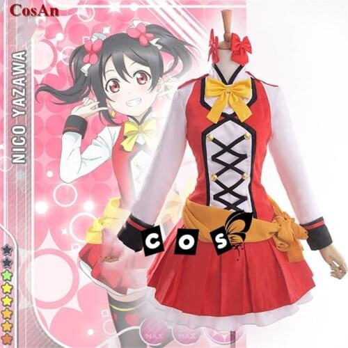 Anime LoveLive Yazawa Nico Cosplay Costume SUNNY DAY SONG Lovely SJ Uniform Activity Party Role Play Clothing Custom-Make Any