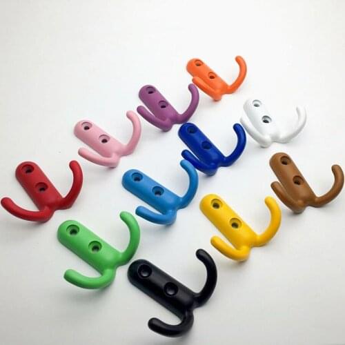 LCH Top Quality Candy Color 44x46MM Colored Zinc Alloy Clothes Hook keys Holder Knobs Drawer Knob for Kids/ Children