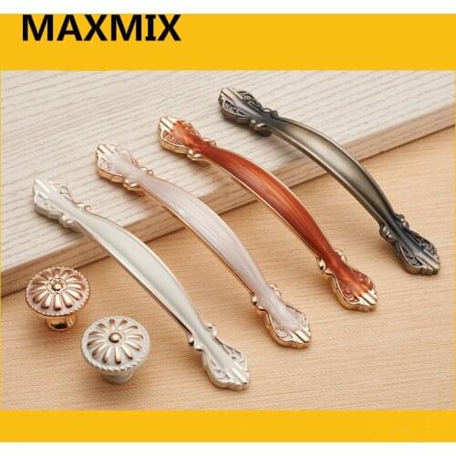 MAXMIX 5pcs 64mm 96mm 128mm White black vintage Furniture Drawer Cabinet Door Handles and Knobs,Kitchen Vintage Cupboard Pulls