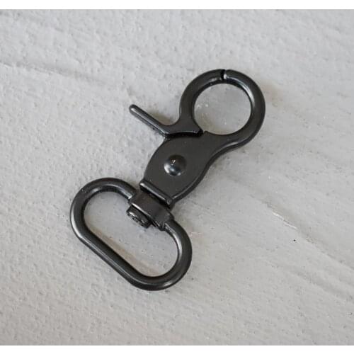50 Pcs 25mm Metal Snap HookMetal Carabiner Clip Swivel Trigger Dog Buckle KeyHooks retaining ring DIY Craft Lobster Clasp