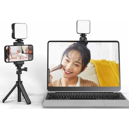 ST48B Mini Fill Light 6500k Bi-color LED Camera Light 1200mAh Rechargeable Photography Stuio Light for Tiktok Youtube