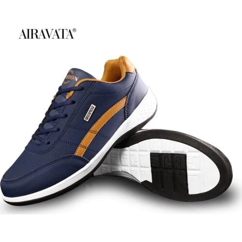 Men Casual Shoes Fashion Leather Shoes Waterproof Outdoor Sneakers Comfortable Flat Walking Shoe Man Athletic