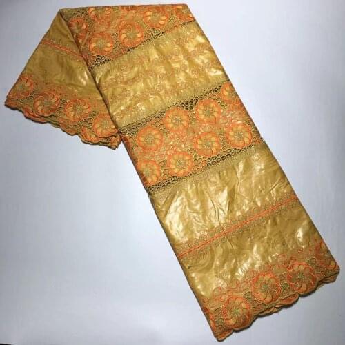Latest african bazin riche fabric african lace fabric 2021 high quality swiss cotton dubai lace fabric french bazin brode 5yards