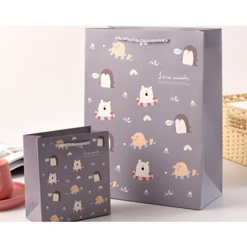 UV Protected Recyclable kraft paper bag with twisted handle reusable shopping paper bags logo printed --XP2273