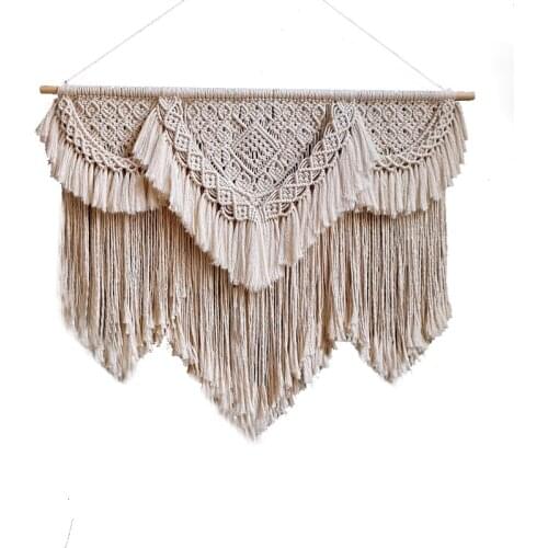 Floating cloth on wall Fashion Tassels Simplicity Manual Weave Wall Decoration Nordic Photography Accessories Store Display